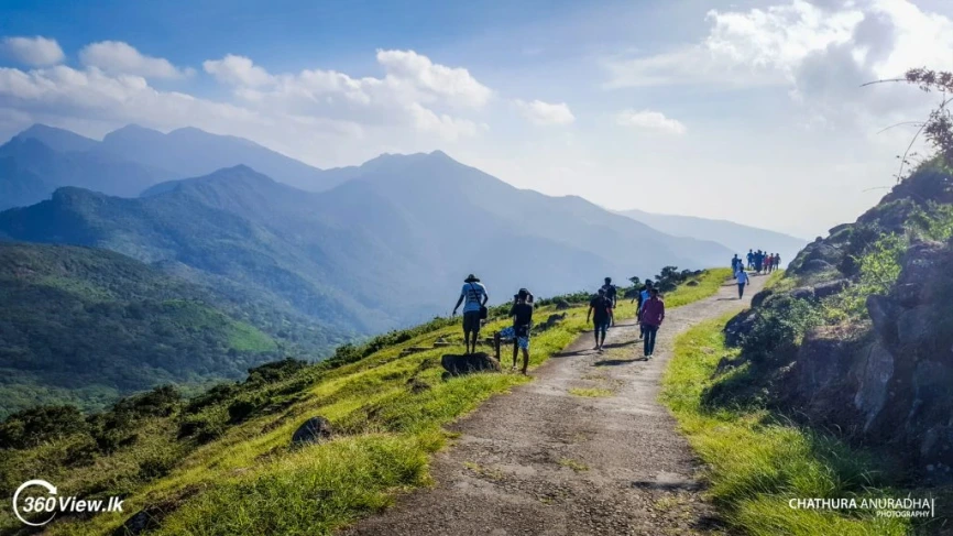 Guided trekking tour on the Riverston hiking trails in Sri Lanka's Knuckles Mountain Range